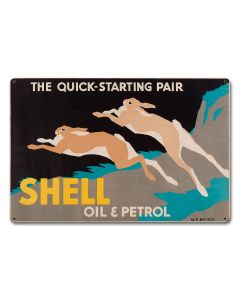 The Quick Starting Pair Shell Oil Rabbits, Featured Artists/Shell, Satin, 18 X 12 Inches