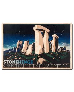 Stonehenge See Britain First on Shell, Featured Artists/Shell, Satin, 24 X 16 Inches