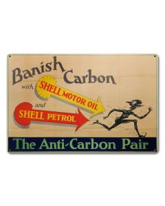 Banish Carbon Shell Motor Oil, Featured Artists/Shell, Satin, 18 X 12 Inches