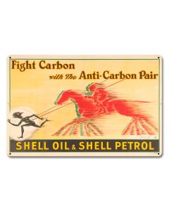 Shell Oil Petrol Fight Carbon, Featured Artists/Shell, Satin, 18 X 12 Inches