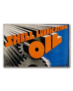 Gears Shell Lubricating Oil, Featured Artists/Shell, Satin, 12 X 18 Inches