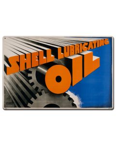 Gears Shell Lubricating Oil, Featured Artists/Shell, Satin, 24 X 16 Inches