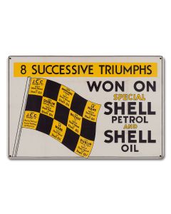 Won On Shell Petrol Oil, Featured Artists/Shell, Satin, 18 X 12 Inches