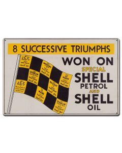 Won On Shell Petrol Oil, Featured Artists/Shell, Satin, 24 X 16 Inches