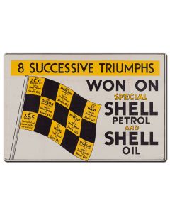 Won on Shell Petrol Oil, Featured Artists/Shell, Satin, 36 X 24 Inches