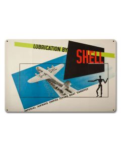 Lubrication Shell Imperial Airways Empire, Featured Artists/Shell, Satin, 18 X 12 Inches