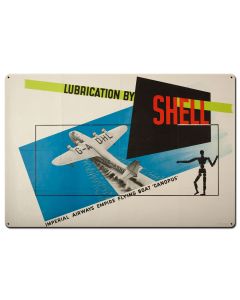 Lubrication Shell Imperial Airways Empire, Featured Artists/Shell, Satin, 36 X 24 Inches