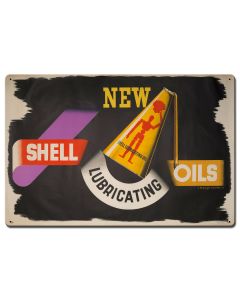 New Shell Lubricating Oil, Featured Artists/Shell, Satin, 24 X 16 Inches