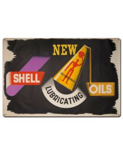 New Shell Lubricating Oil, Featured Artists/Shell, Satin, 36 X 24 Inches