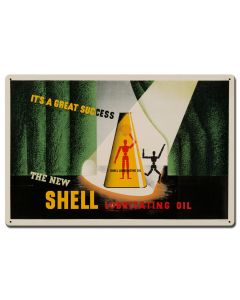 It's Great Success New Shell Lubricating Oil, Featured Artists/Shell, Satin, 24 X 16 Inches