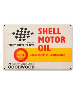 Shell Motor Oil First Three Places, Featured Artists/Shell, Satin, 18 X 12 Inches