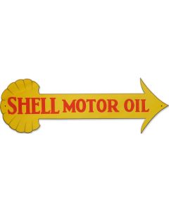 Shell Motor Oil Arrow, Featured Artists/Shell, Plasma, 31 X 10 Inches