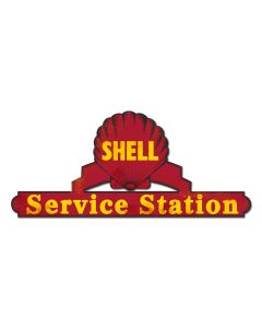 Shell Service Station Red Grunge, Featured Artists/Shell, Plasma, 25 X 11 Inches