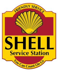 Friendly Service Shell Service Station, Featured Artists/Shell, Plasma, 30 X 24 Inches