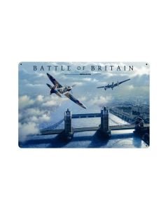 Battle Of Britain, Aviation, Metal Sign, 18 X 12 Inches