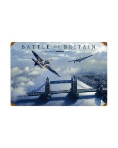 Battle of Britian, Aviation, Vintage Metal Sign, 24 X 16 Inches