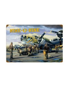 Nine O Nine, Aviation, Vintage Metal Sign, 24 X 16 Inches
