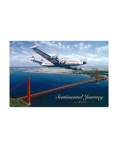 Sentimental Journey, Aviation, Metal Sign, 36 X 24 Inches