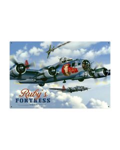 Rubys Fortress, Aviation, Metal Sign, 36 X 24 Inches