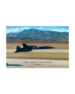 Flight of the Blackbird, Aviation, Metal Sign, 36 X 24 Inches