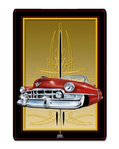50 Cadi Red, Featured Artists/Tony's Pinstriping, Satin, 12 X 18 Inches