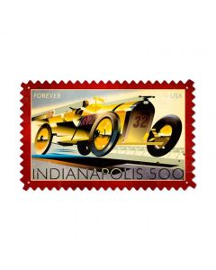 Indy 500, Automotive, Custom Metal Shape, 24 X 15 Inches