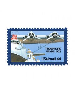 Air Mail Clipper, Aviation, Custom Metal Shape, 24 X 15 Inches