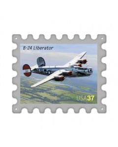 B24 Liberator, Aviation, Stamp Metal Sign, 16 X 13 Inches