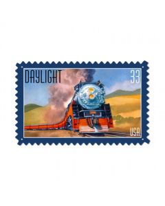 Daylight, Train and Rail, Custom Metal Shape, 24 X 15 Inches
