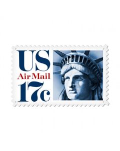Air Mail Liberty, Aviation, Custom Metal Shape, 24 X 15 Inches