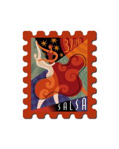 Dance Salsa, Home and Garden, Stamp Metal Sign, 15 X 19 Inches