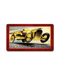Indianapolis 500, Automotive, Metal Sign, 14 X 8 Inches