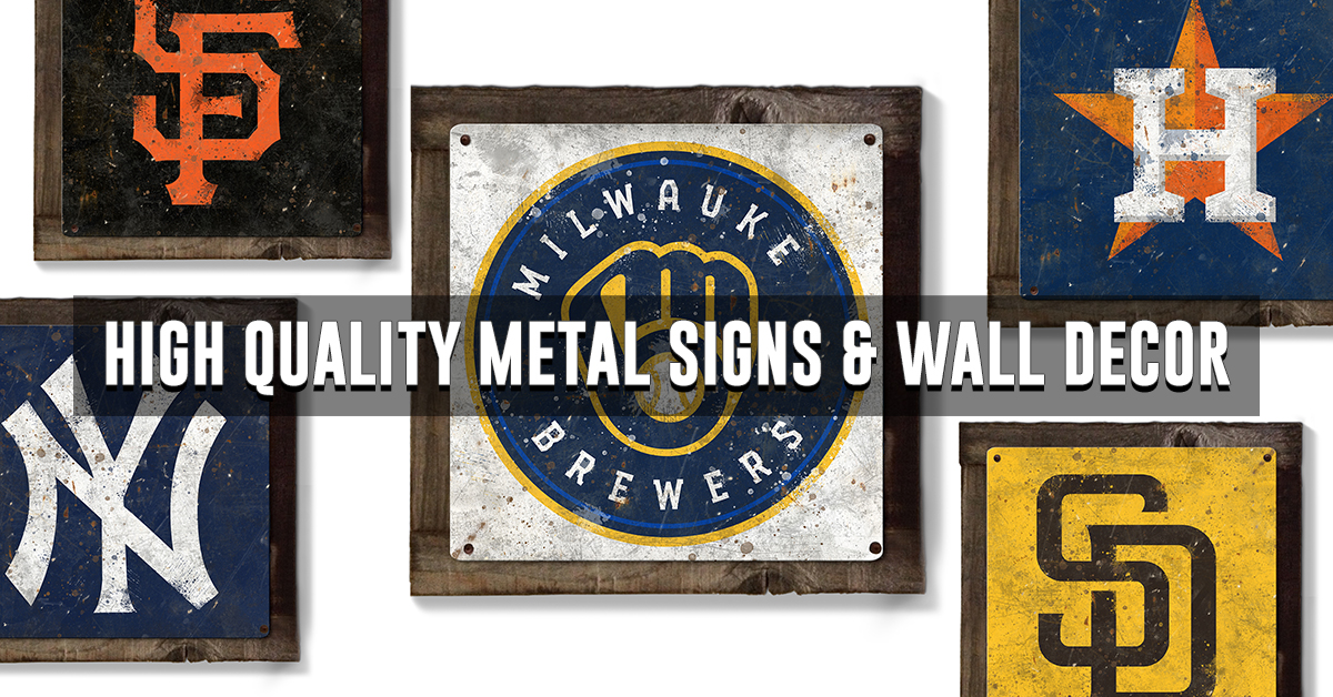 Collegiate Wall Art NCAA Metal Signs